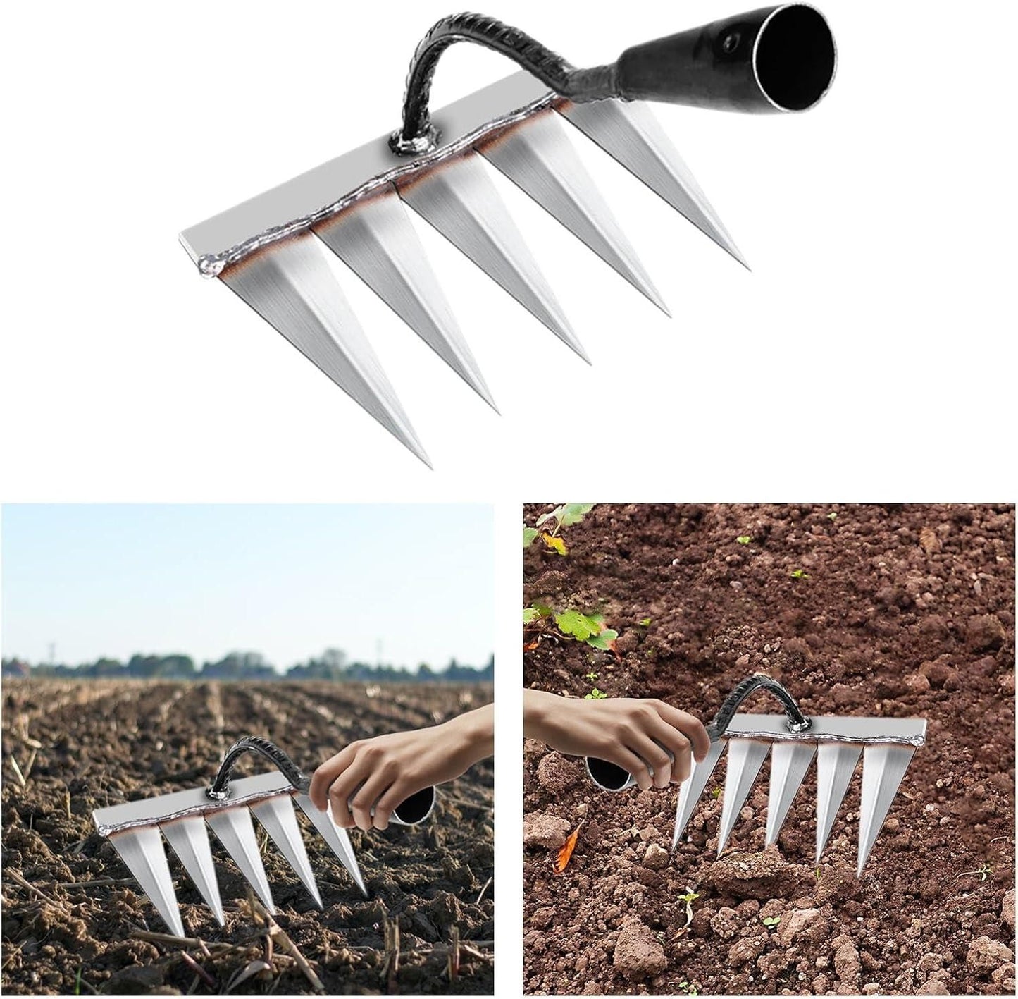 5 Teeth Carbon Steel Weeding Tool