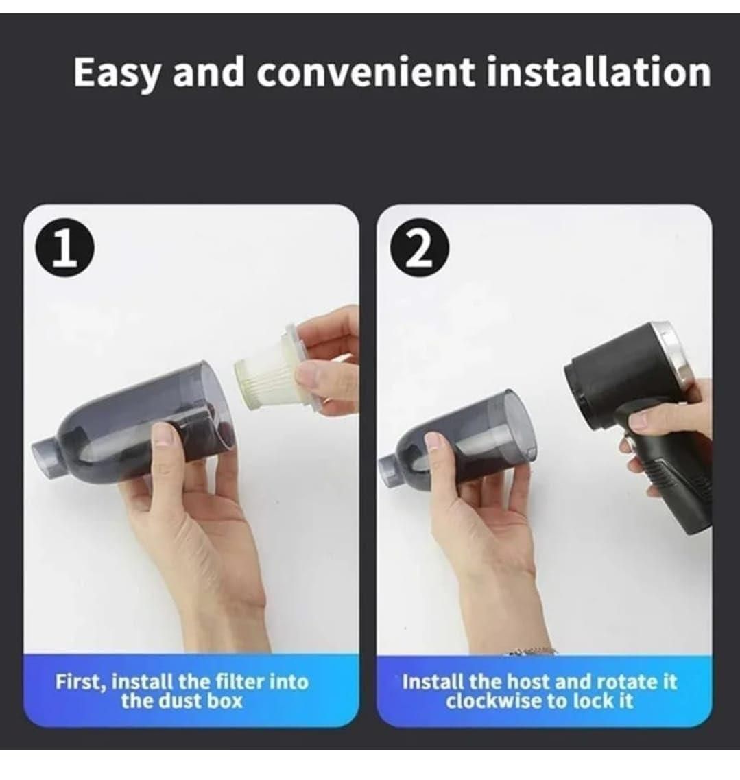 Powerful 2-in-1 Vacuum & Air Duster