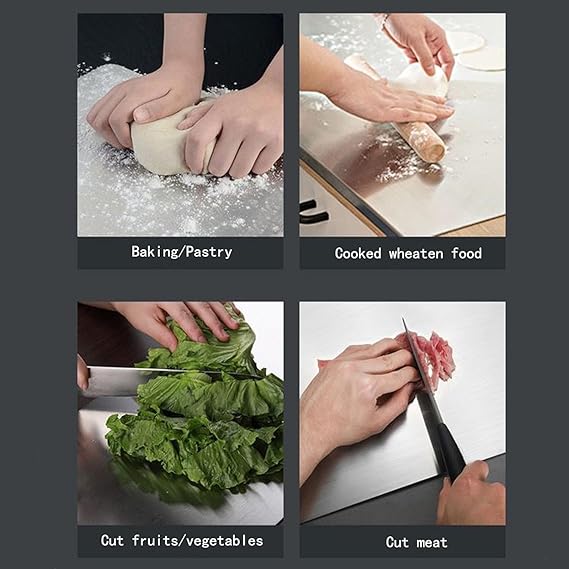 Stainless Steel Chopping Board (35x31cm)