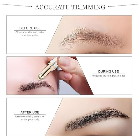 Flawless Rechargeable Eyebrow Timmer with LED Light