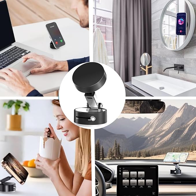 Vacuum Magnetic Suction Phone Holder