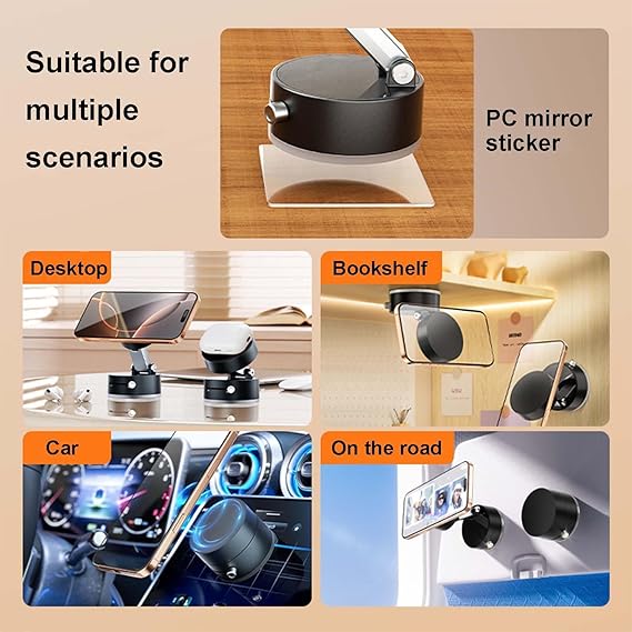 Vacuum Magnetic Suction Phone Holder