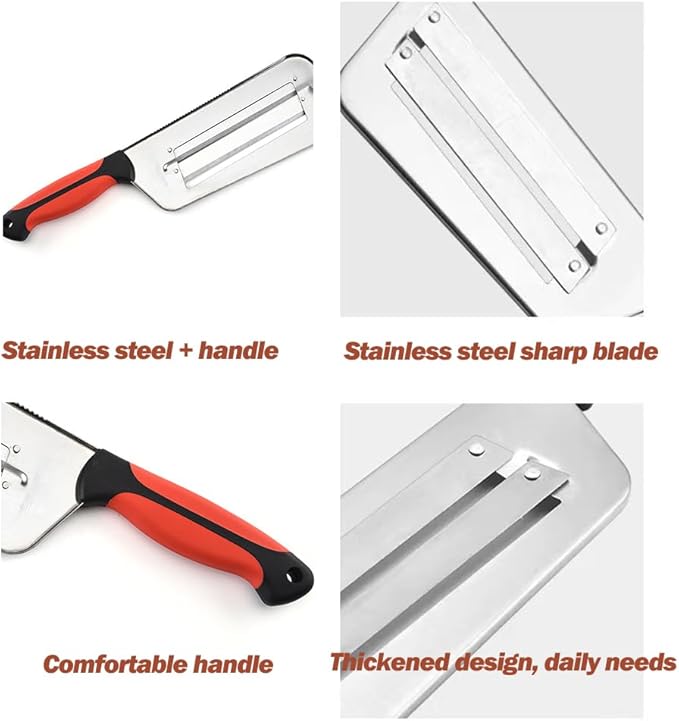 2-in-1 Double Slice Knife – Perfect Cuts Every Time!