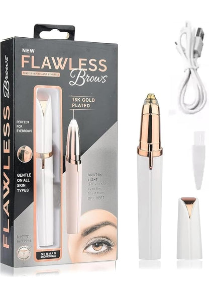 Flawless Rechargeable Eyebrow Timmer with LED Light