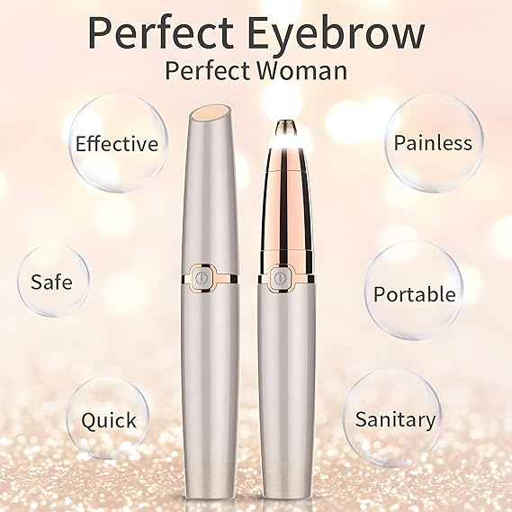 Flawless Rechargeable Eyebrow Timmer with LED Light