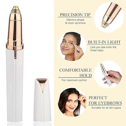 Flawless Rechargeable Eyebrow Timmer with LED Light