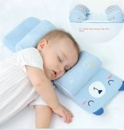 Baby Shaping Head Support Pillow – Soft Fabric Cushion for Newborns & Infants | Prevents Flat Head & Supports Neck Comfort (Random Color)